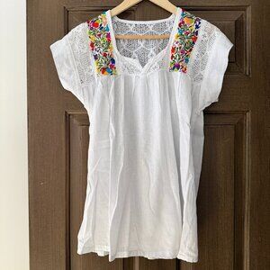 Artisanal Mexican Embroidered Top